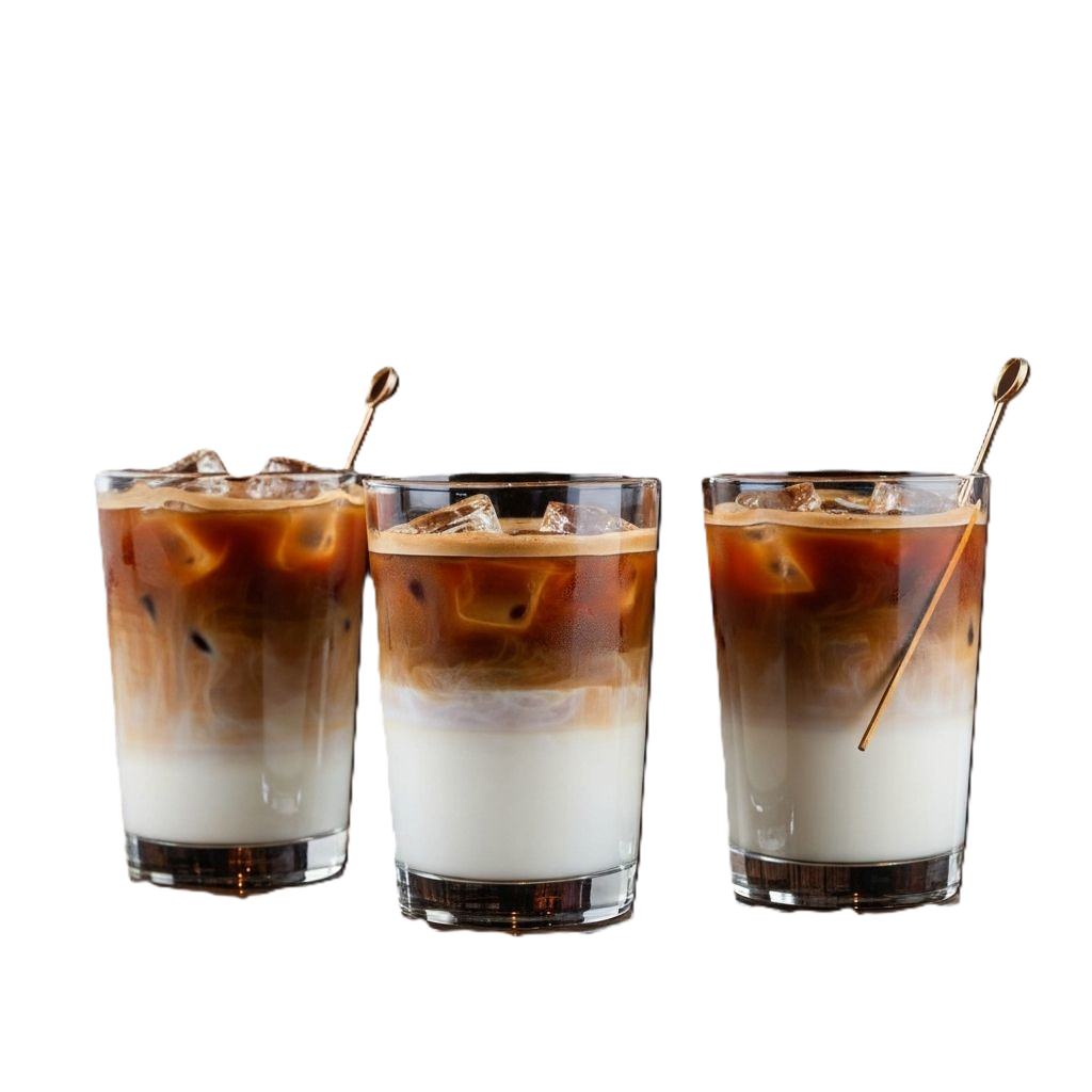Iced coffee selection